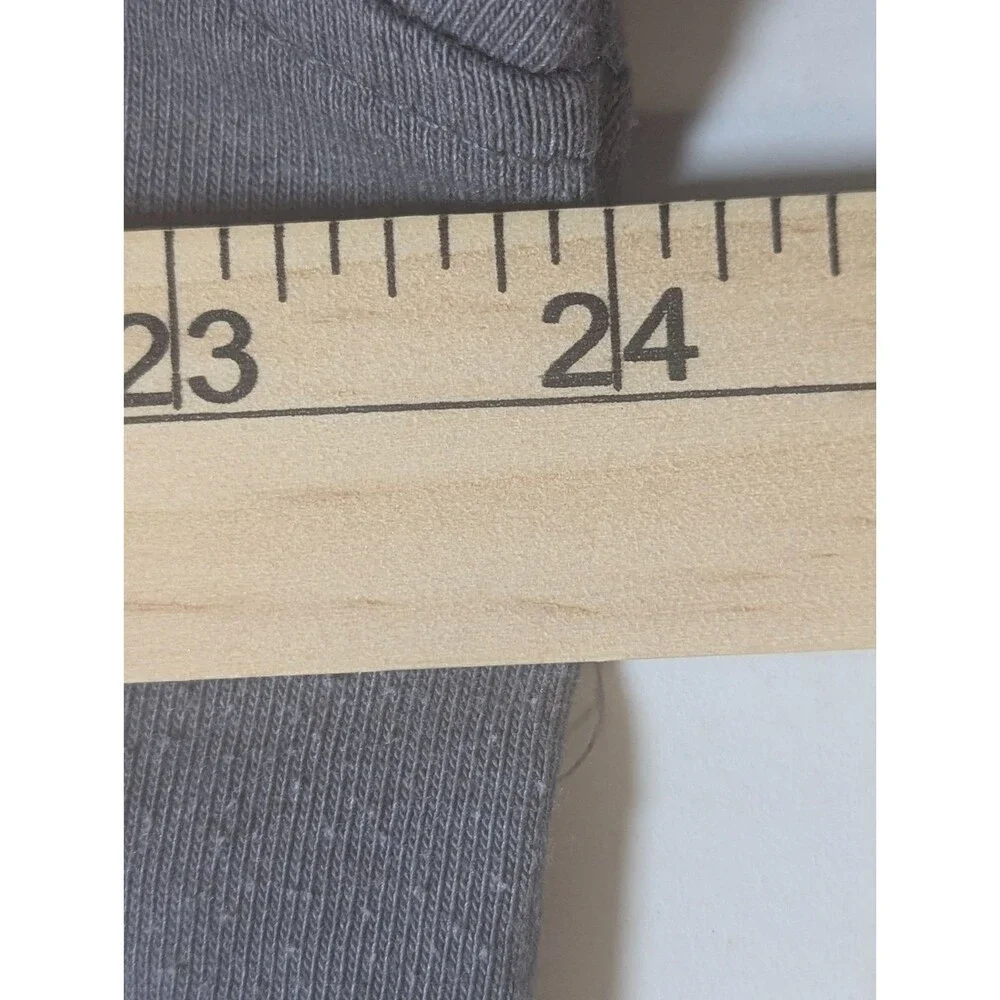 The North Face Men's XL Hoodie Henley 3 Snap Pullover Gray Cotton Blend F18